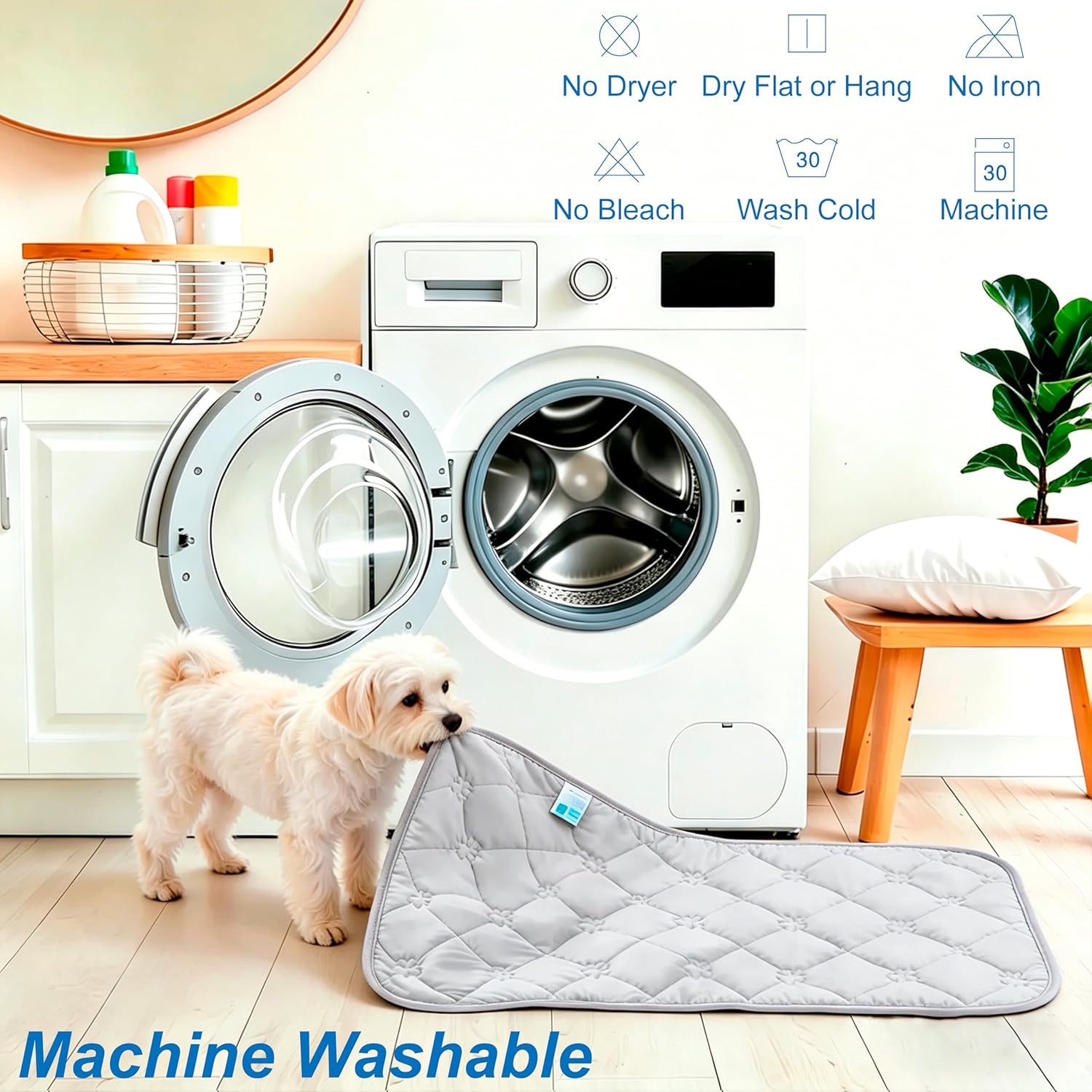 Pet Cooling Mat for Dogs Cats Summer Self Cooling Pad,Extra Large Dog Cooling Mat, Q-Max>0.4,Cooling Fabric Washable Breathable Blanket for Crate Kennel（XL, Gray）