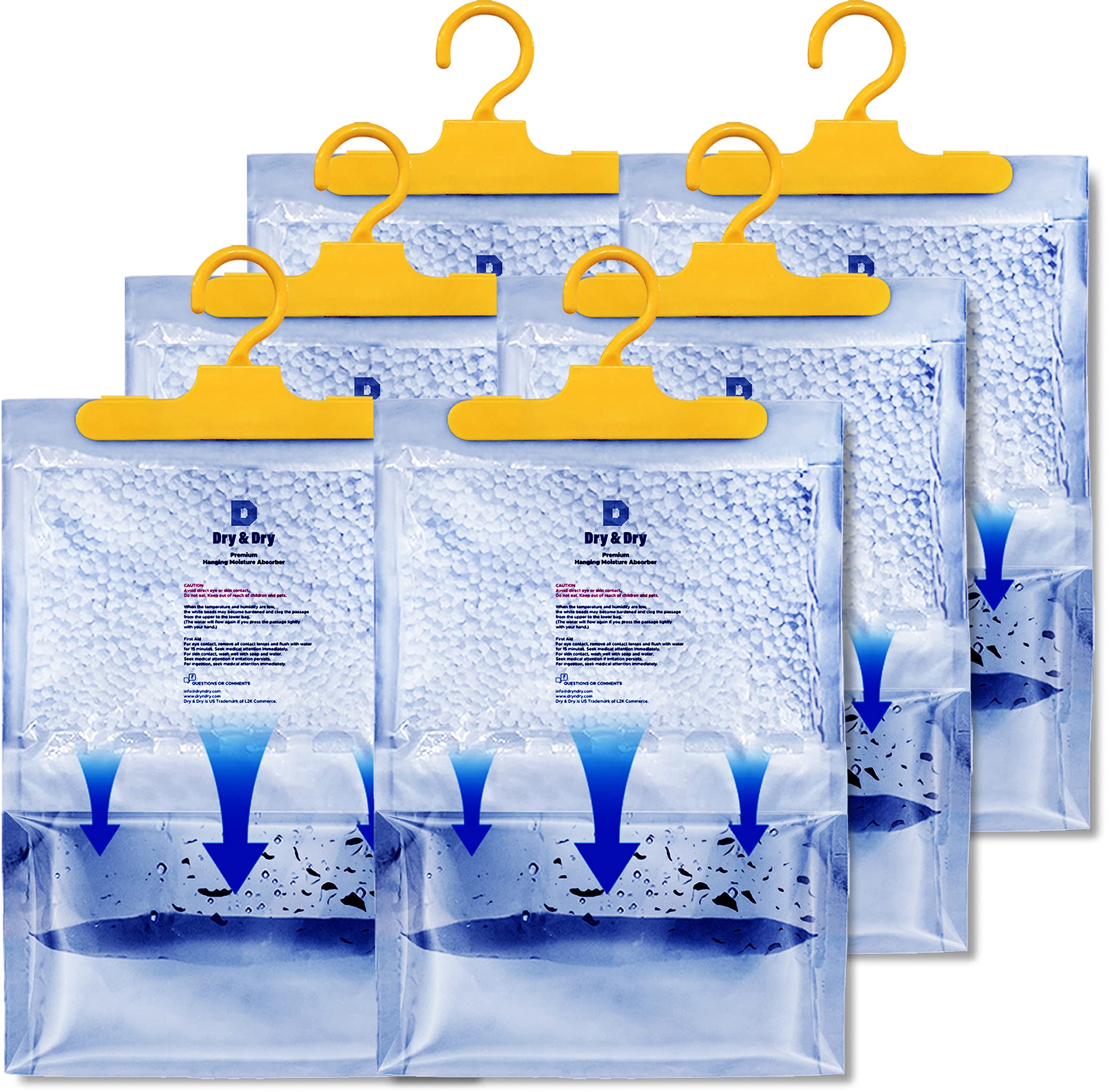 Buy Dry & Dry 6 Packs 7 Oz/Pack] Moisture Absorbers Dehumidifiers
