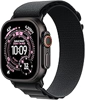 Apple Watch Ultra 3 GPS + Cellular 49mm Titanium Black Alpine Loop - Rugged Running Multisport Smartwatch w/ Satellite & Health Tracking