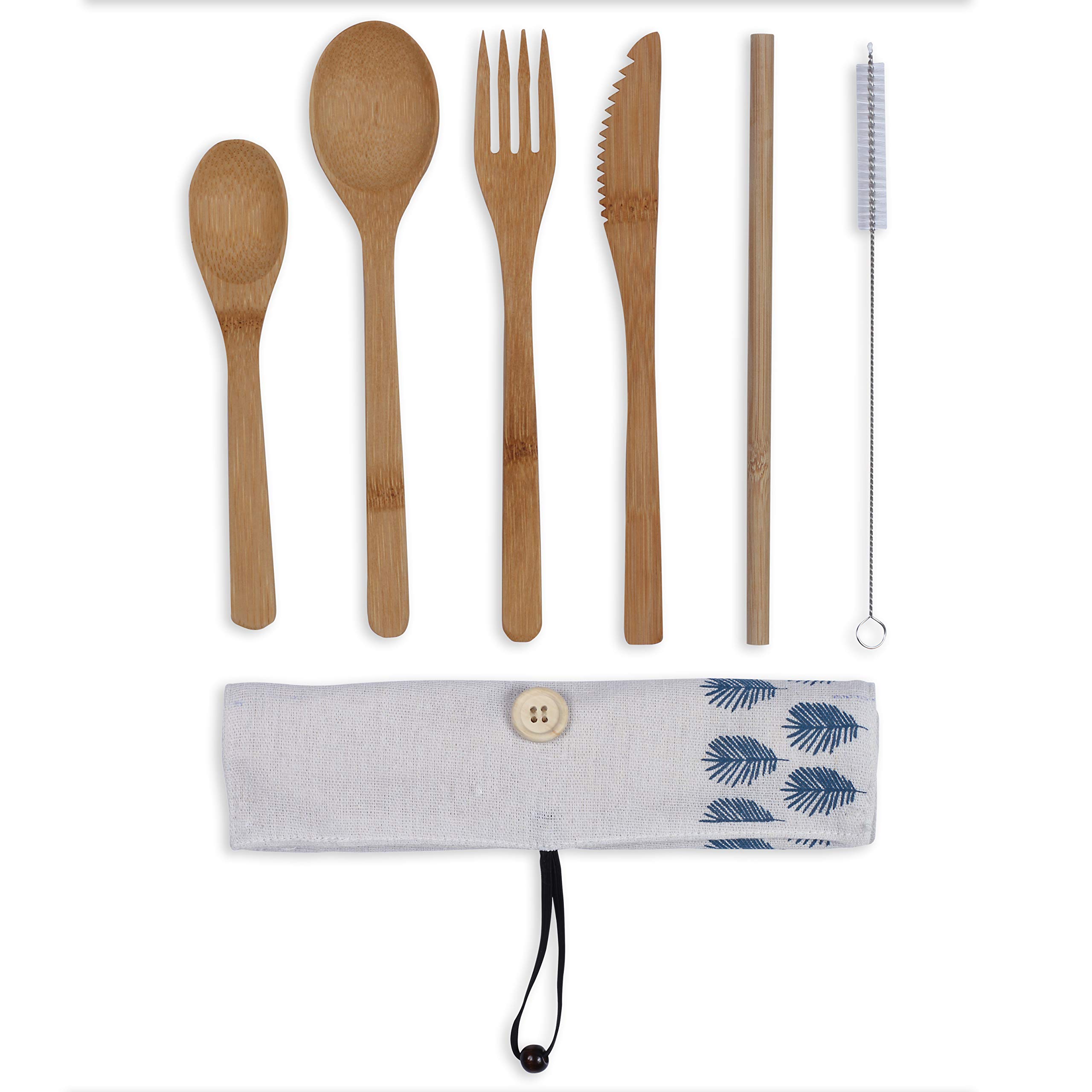 Livoo Set de couverts en bambou