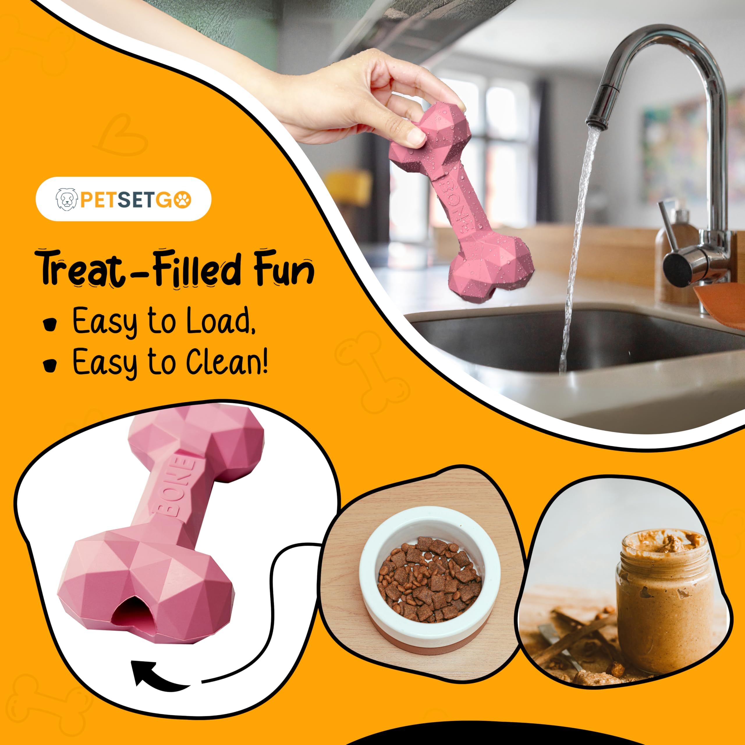 PetSetGo Indestructible Dog Chew Toy for Aggressive Chewers Long Lasting Natural Tough Toy for Bordeom Dog Teething relief - Image 4