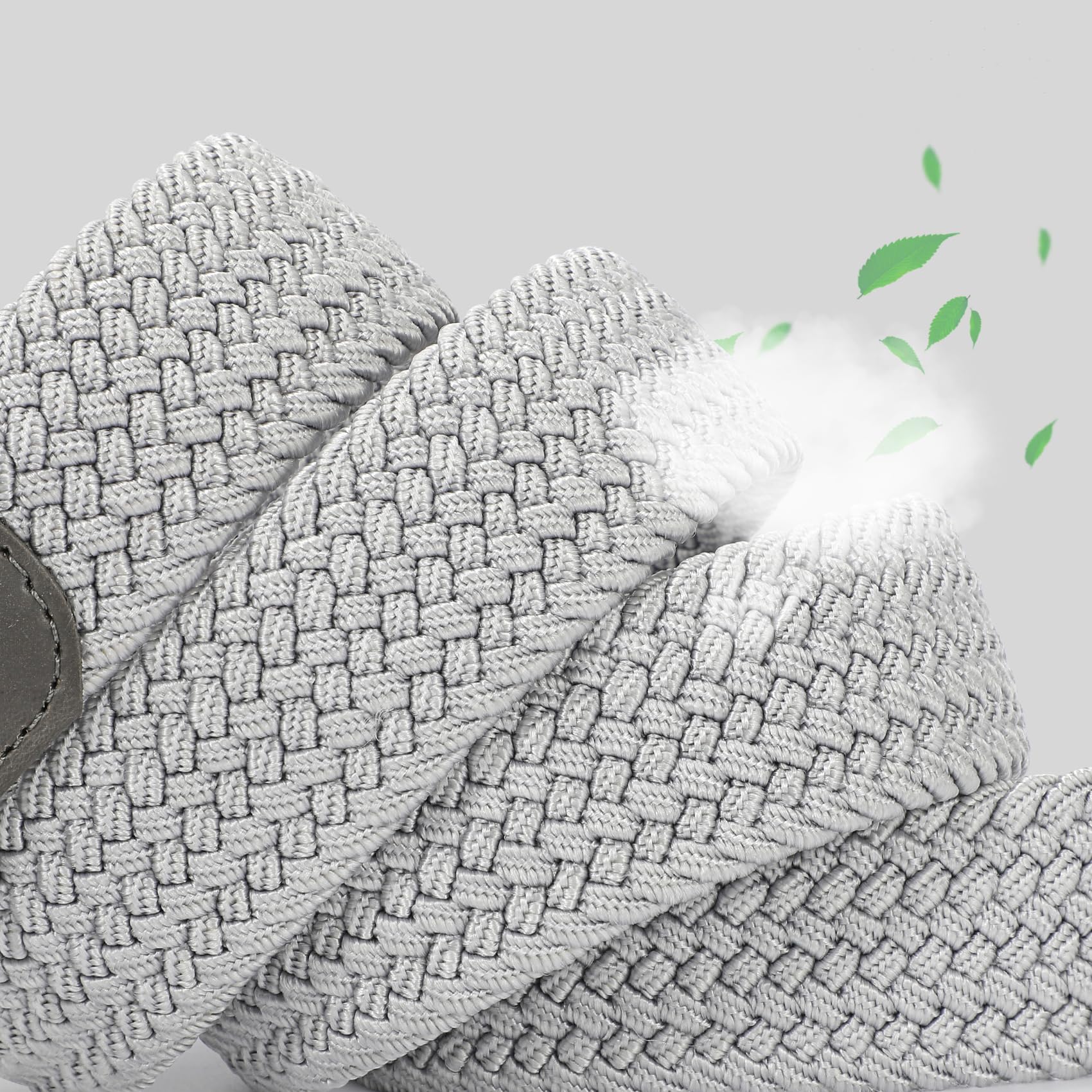 VONMELLI Cintura Elastica Uomo Intrecciata Cintura Uomo in Tessuto Cintura Elasticizzata Regolabile per Uomo e Donna Casual Cinture Da Uomo Vintage Cintura Da Golf per Jeans