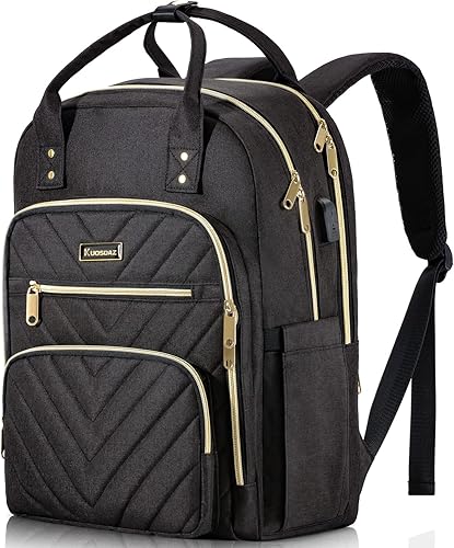 Mochila para laptop para mujer, Negro -, Mochilas para laptop