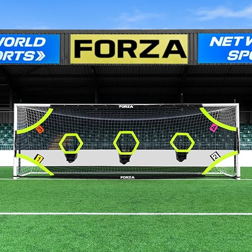 Miniatura 10 de FORZA Hojas de Blanco de Fútbol Profesional | Red de Portería con Blancos de Fútbol | Zonas de Puntuación para Mejorar la Precisión de Tiro [4