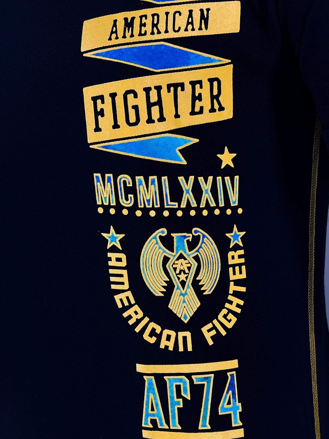 American Fighter Men's T-Shirt Lander Crew Neck Black
