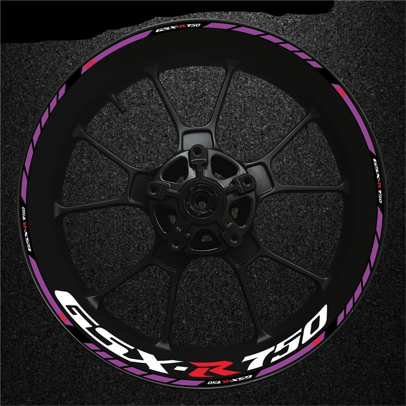 Reflektierende Felgenaufkleber Mit Dicken Radaufklebern Motorradfelgen Mit Für S&uzuki GsxR750 Aufkleber(Set Meal 13)