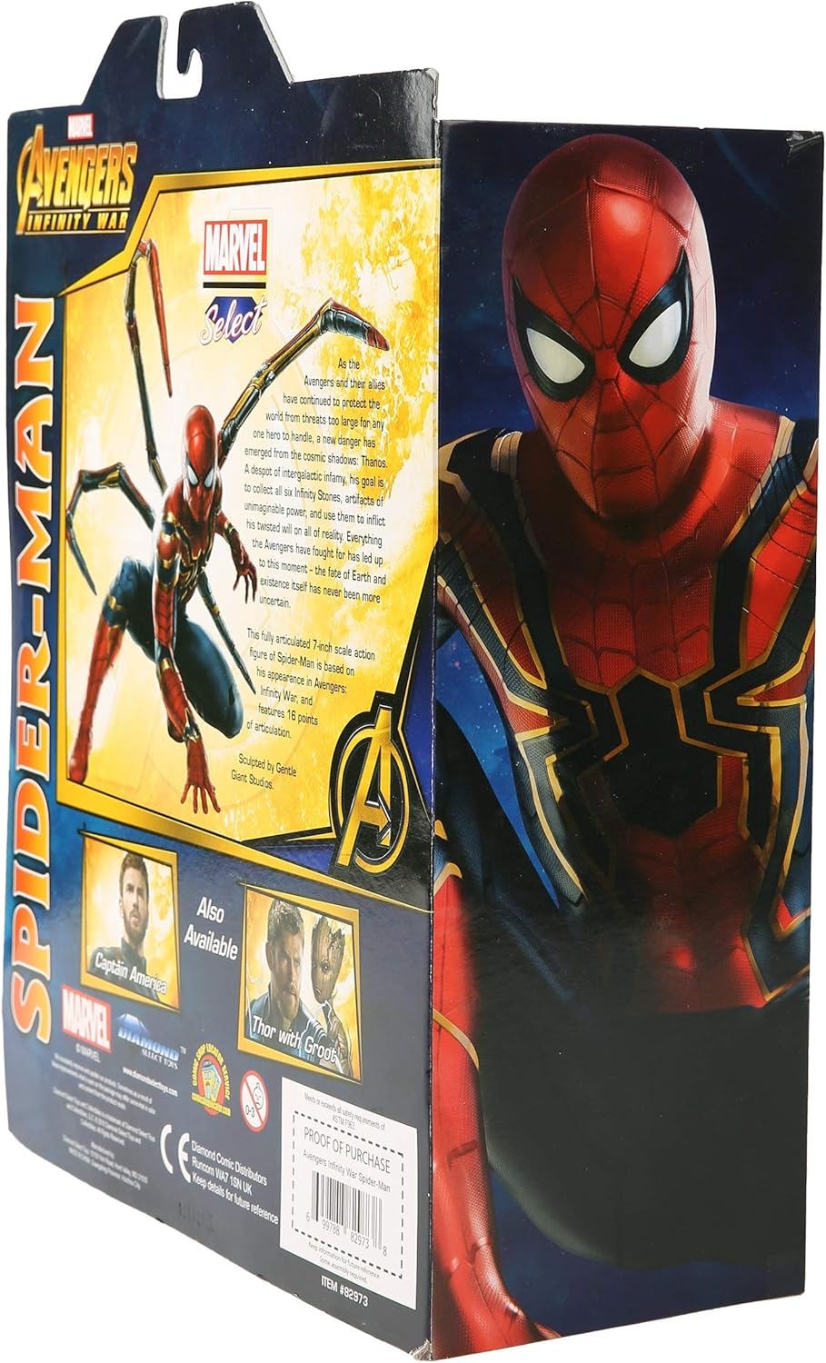 Diamond Select Toys Marvel Select: Avengers Infinity War Spider-Man Action Figure - Image 2