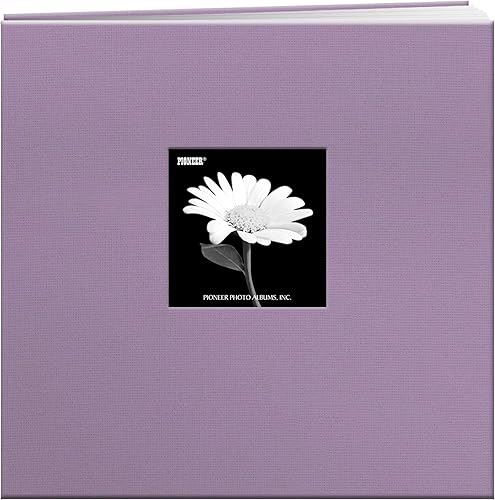 Pioneer - Álbum de fotos postbound con ventana 12 x 12 pulgadas tapa de tela y color rojo Pioneer - Álbum de fotos postbound con ventana 12 x 12 pulgadas tapa de tela y color rojo