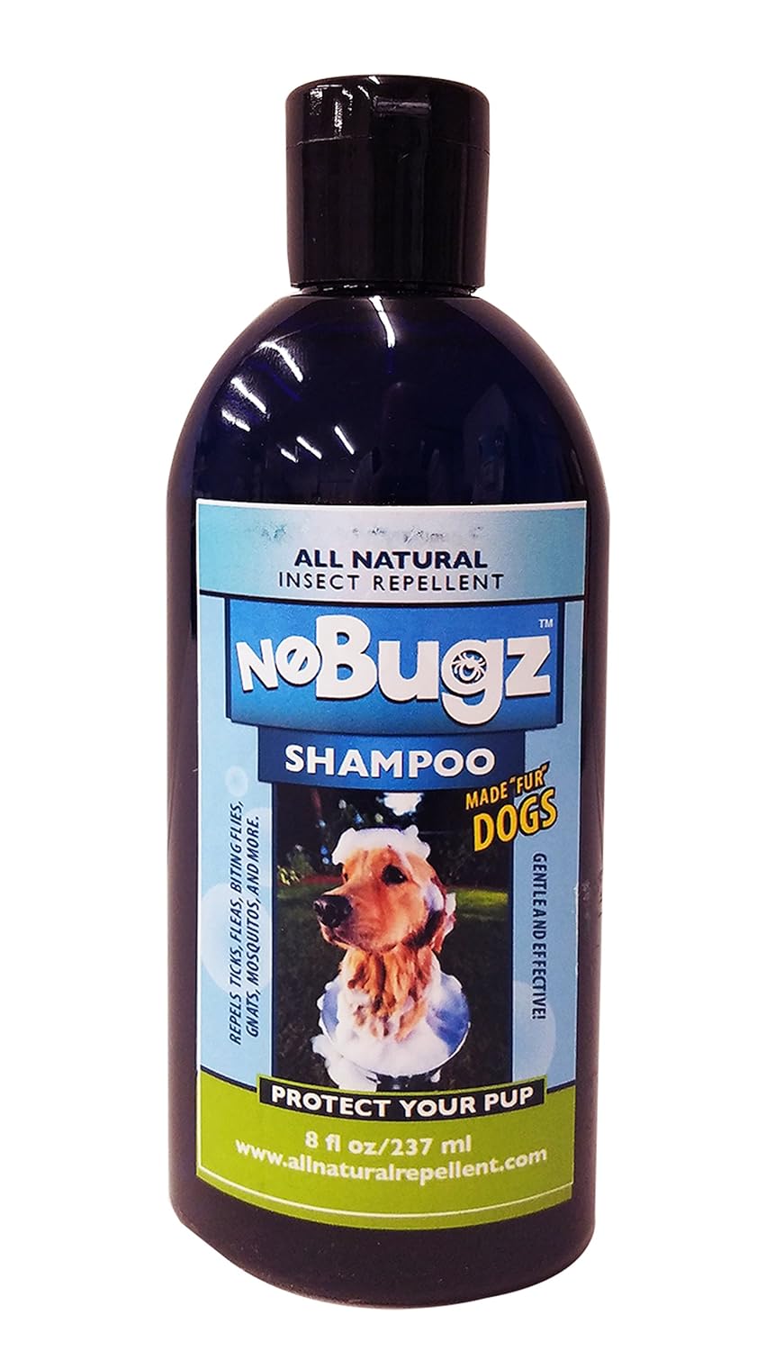 Nobugz Specially Formulated Dog Shampoo DEET FREE, All Natural Insect