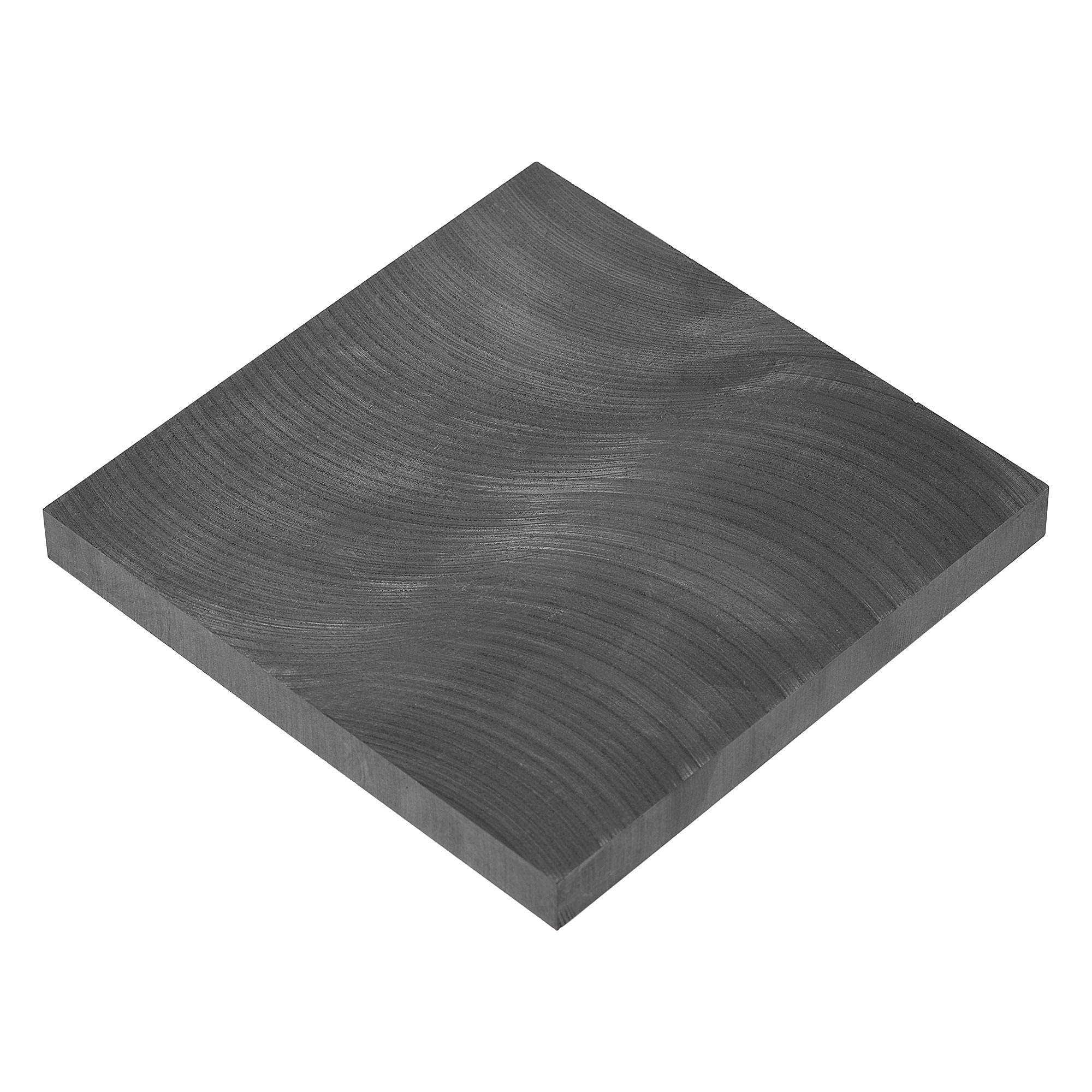 sourcing map 1Stk. Graphitplatte 100mmx100mmx10mm Graphit Rohblock für experimentelle Elektrode Elektrolyse Galvanisieren Schwarz