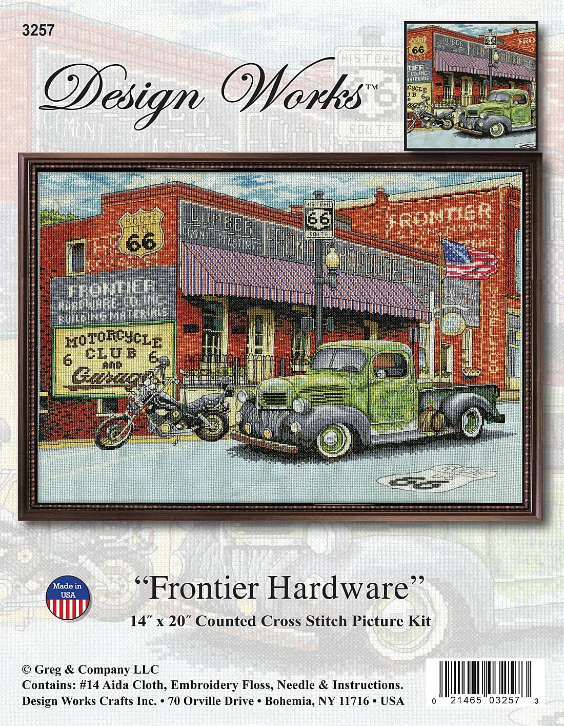 Frontier Hardware Counted Cross Stitch Kit