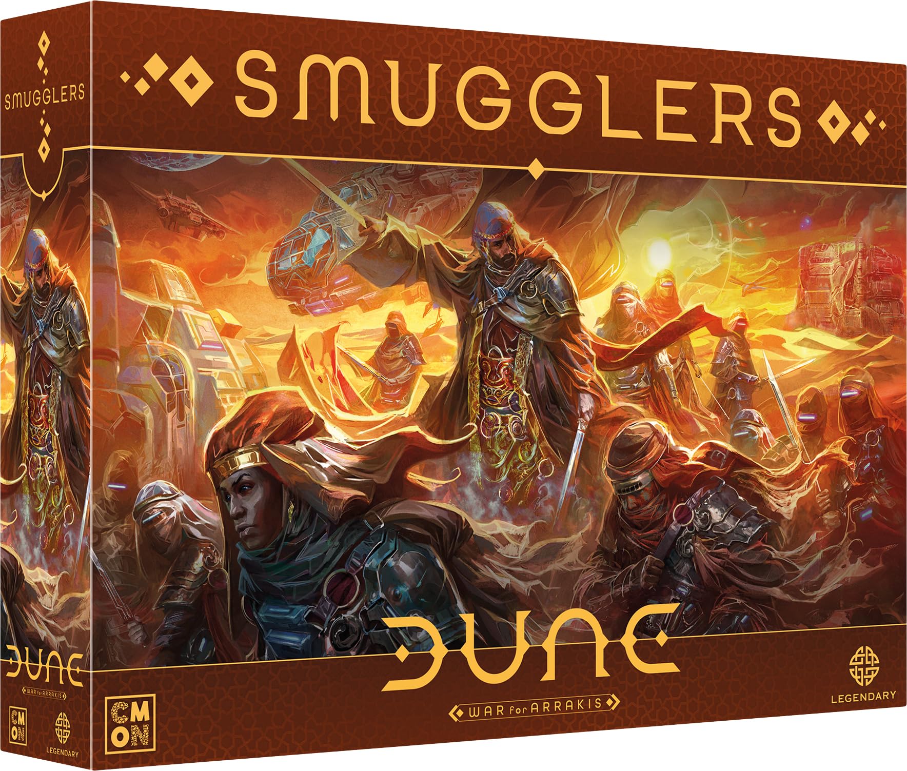 Asmodee - Düne: Schmuggler – Cmon – Gesellschaftsspiele – Erweiterung Strategiespiel Expert – neutrale Fraktion zum Kontrollieren – Figuren – 14+ – 2 bis 4 Spieler – 120 Minuten – französische Version