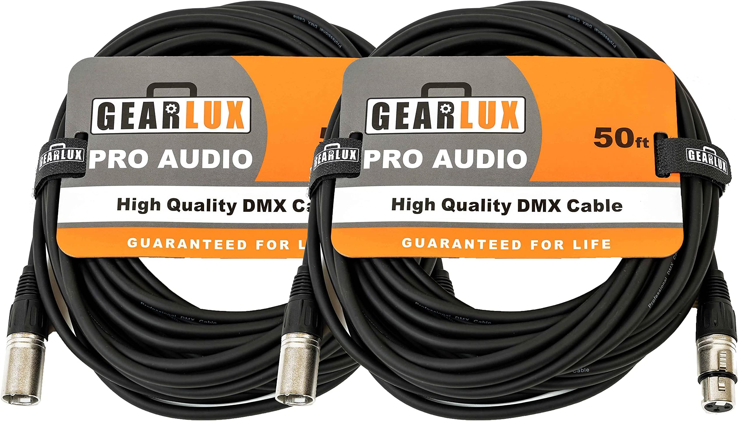 Gearlux 50-Foot DMX Cable - 2 Pack