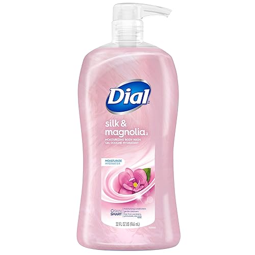 Miniatura 4 de Dial Gel de baño, agua de manantial, 32 onzas líquidas y gel de baño, mima y disfrute, seda y magnolia, 32 onzas líquidas y gel de baño, calma y