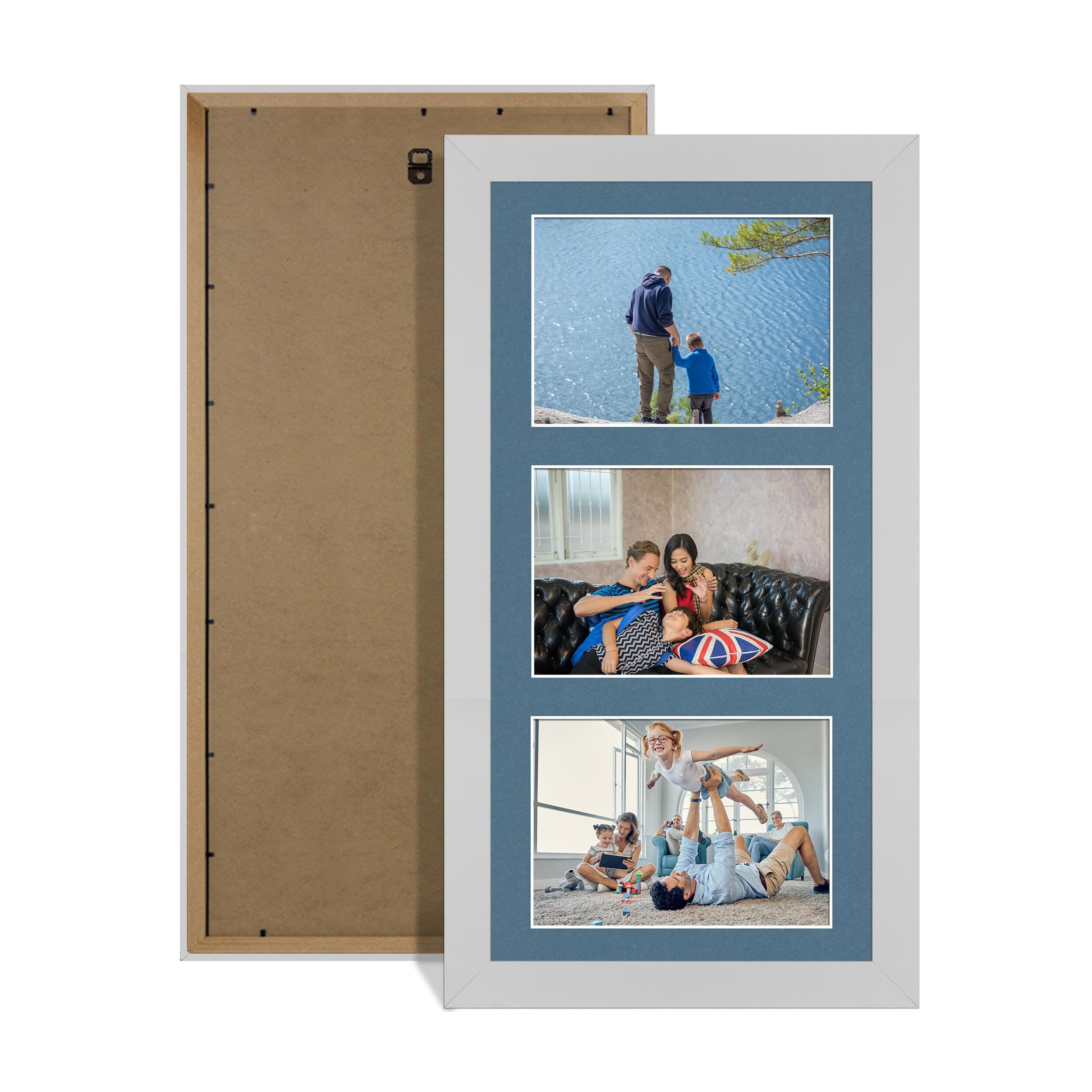 Alison Kingsgate Silver 40x20cm Photo frame for multiple pictures — image 1