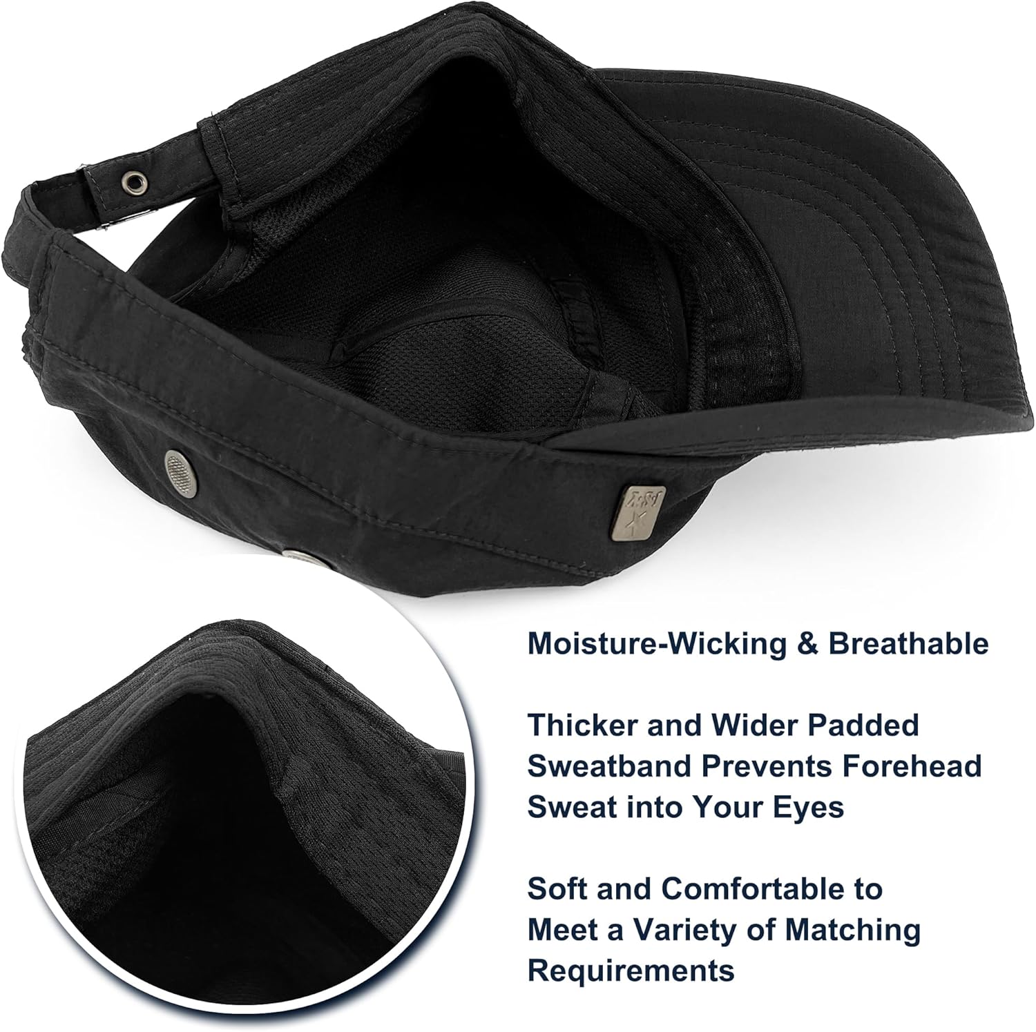 Water Resistant Cadet Caps for Women Army Military Hats for Men Quick Dry Flat Top Dad Cap - Image 6