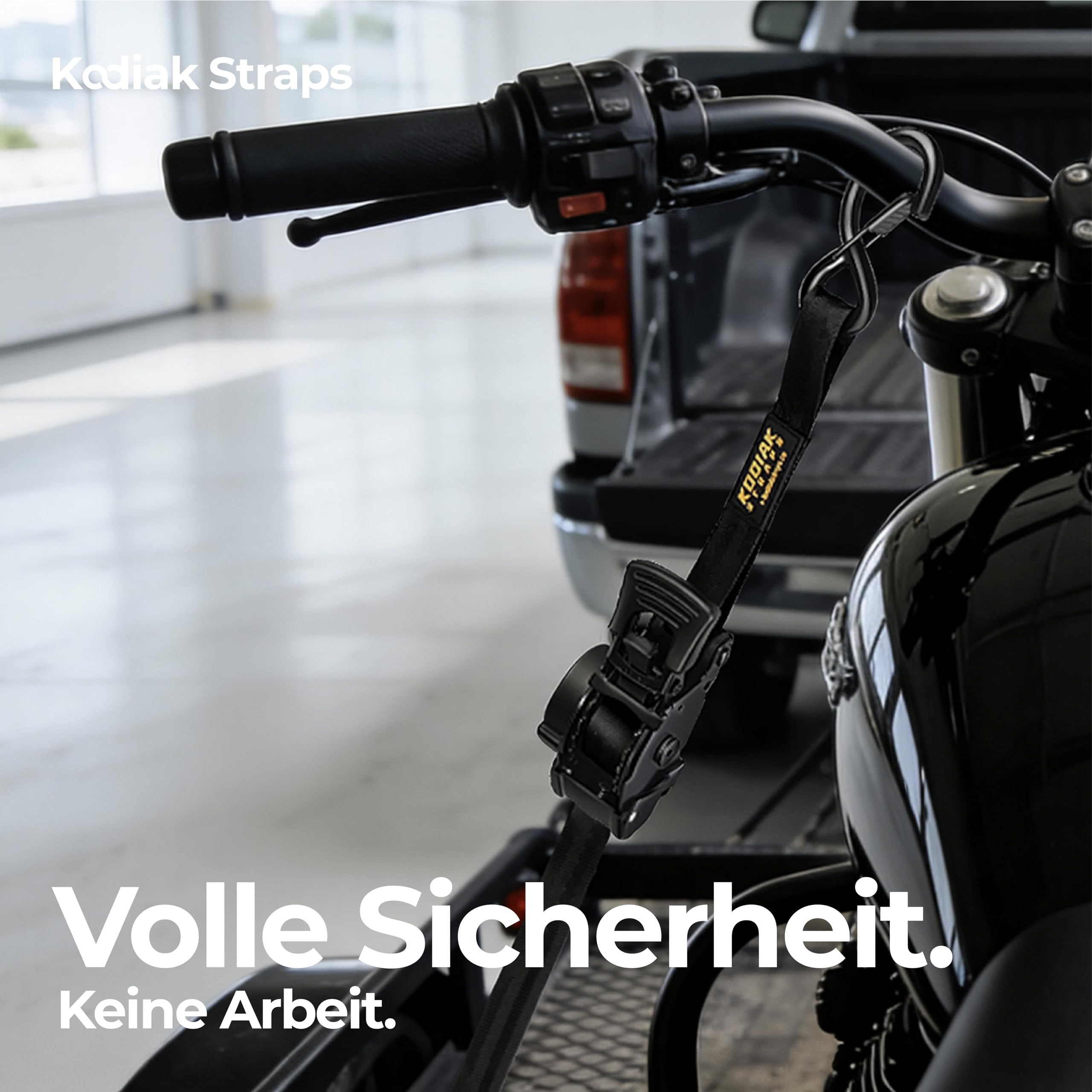 Automatik Spanngurte 25mm 3m mit S Haken | 800KG Selbstaufrollend Spanngurte mit Ratsche | Zurrgurte mit Ratsche für LKW Anhänger, Motorrad, Fahrrad | Schwarz - 4 Stück