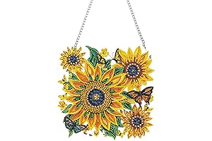 Eiflow DIY Sunflower Pendant Painting Kit