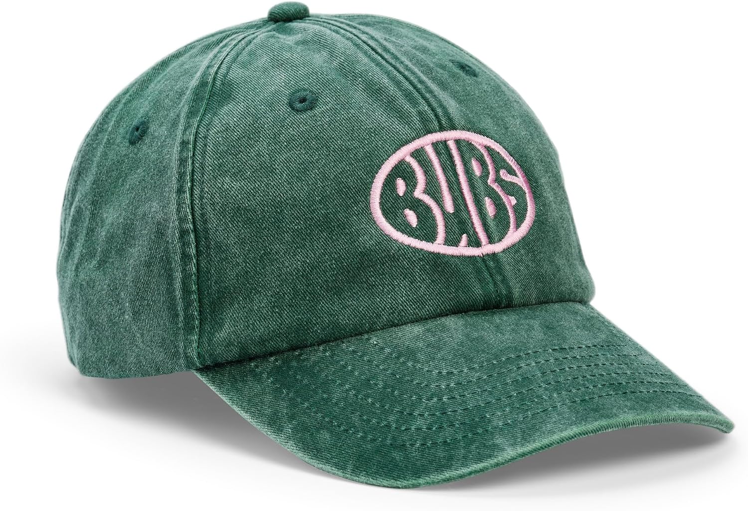 BUBS | Vintage Denim Baseball Cap | Washed Cotton, Embroidered Logo, Casual Style