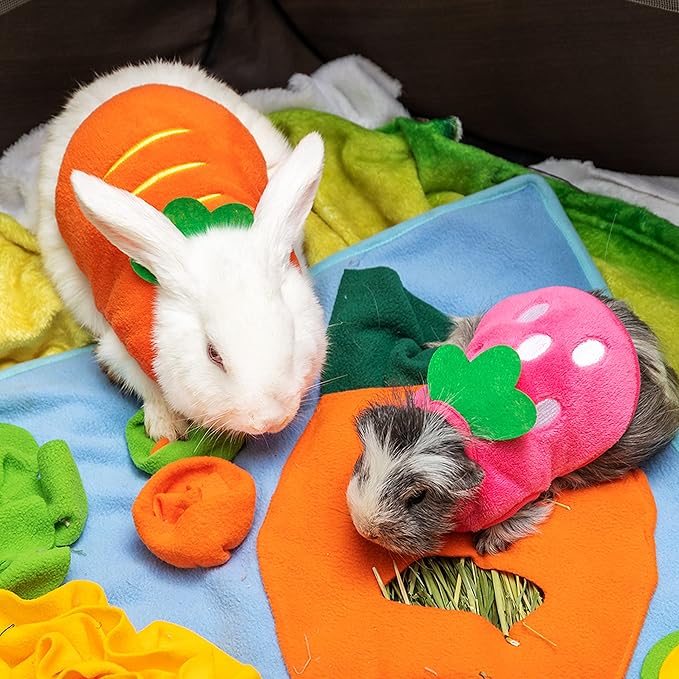 Ropa para Cobayas - Chaleco Cálido de Vellón para Conejos Hurones Chinchillas miniatura 6