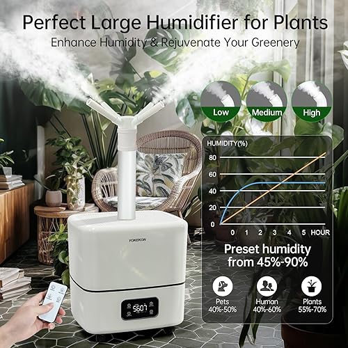 Miniatura 4 de Humidificador para habitación grande, 30L7.93 galones humidificador comercial para toda la casa 5000 pies cuadrados, humidificadores de llenado