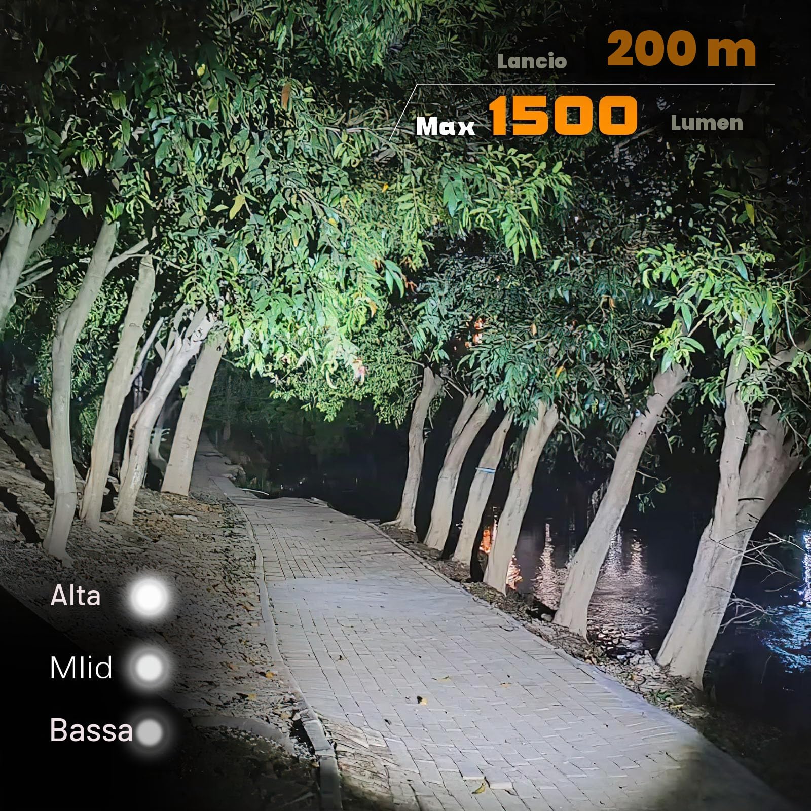 VTIGER T2A Torcia EDC Compatta 1500 Lumen – LED Ricaricabile AA con Pulsante Tattico Posteriore e Magnete per Campeggio, Escursionismo, Esterno, Casa ed Emergenze