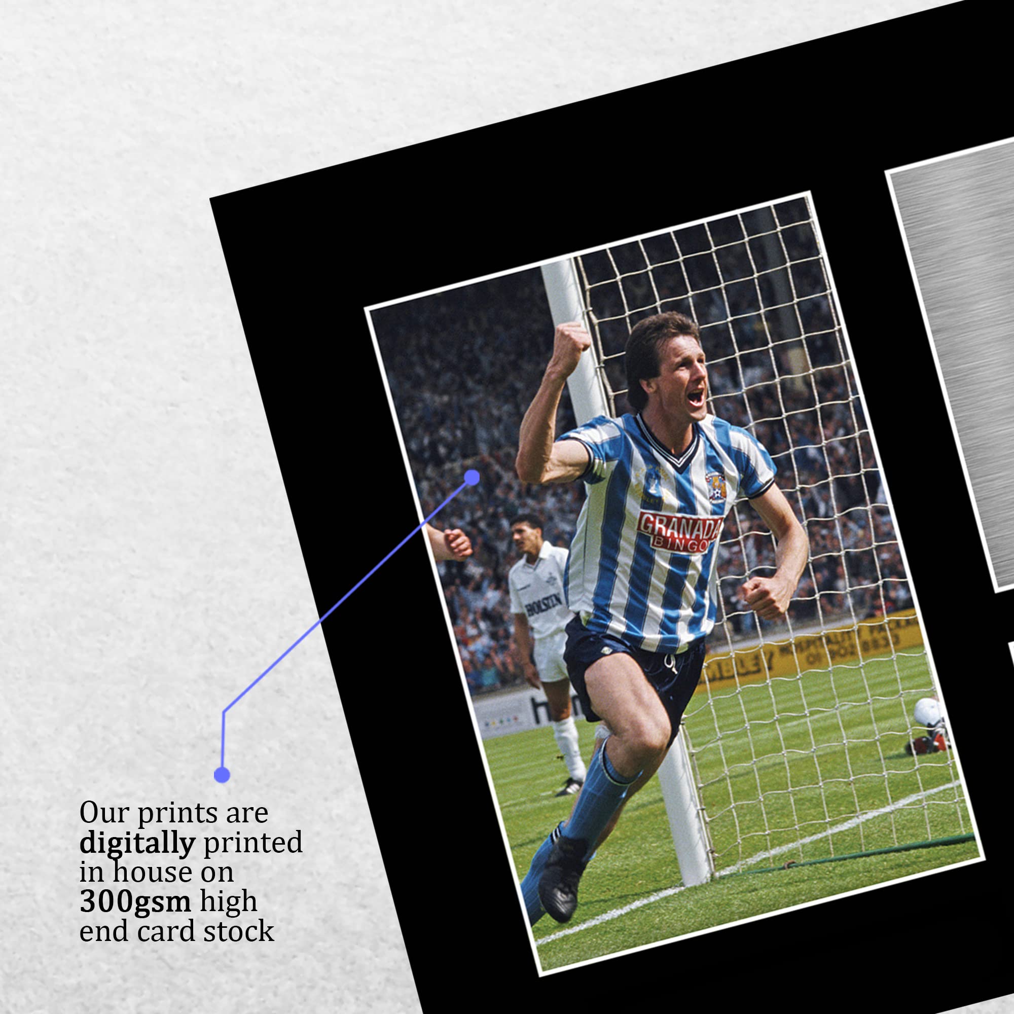 HWC Trading A4 Keith Houchen Coventry City Gifts Printed Signed Autograph Picture for Football Fans and Supporters - Image 4