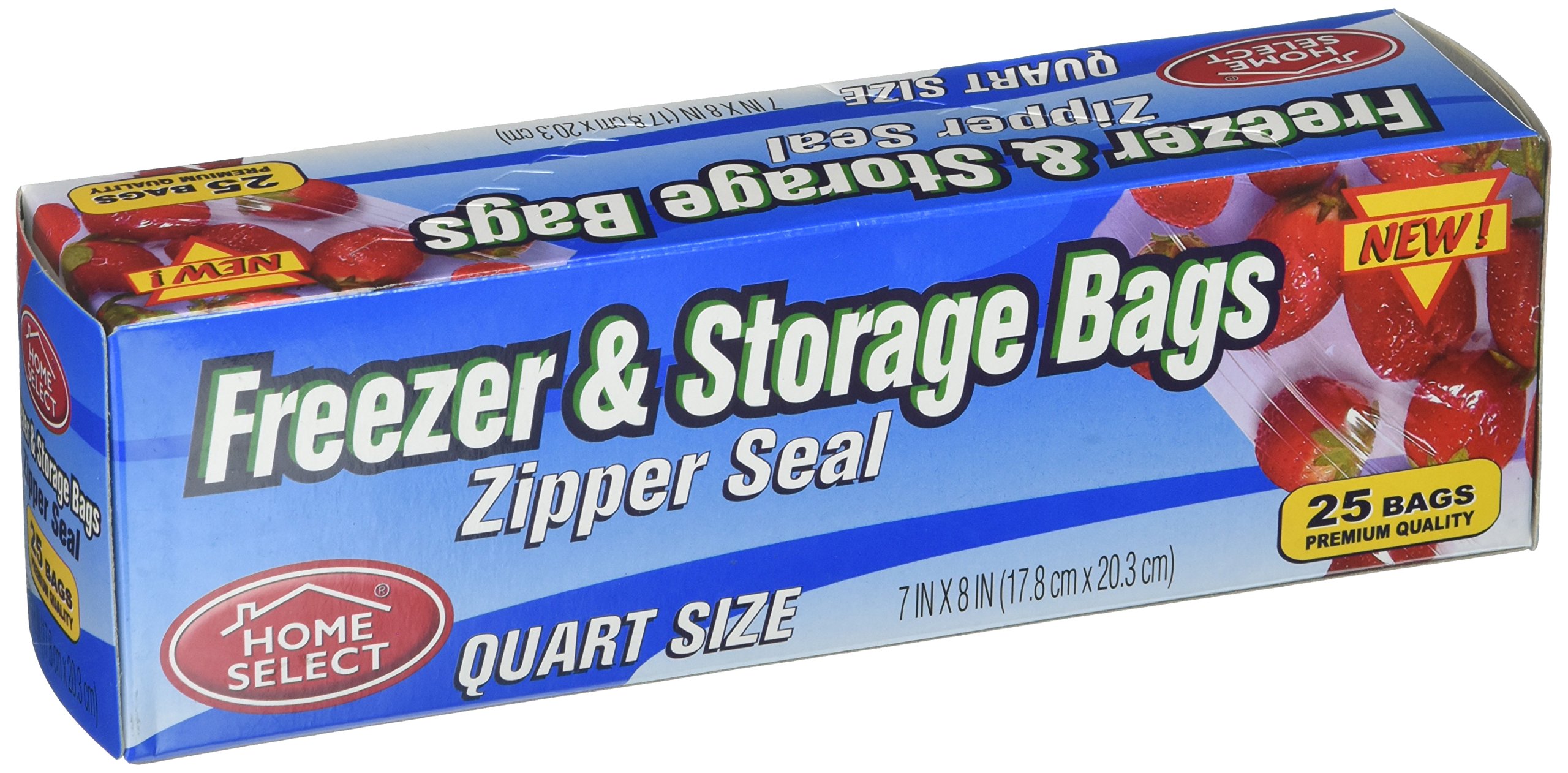 Home Select 6077-24 Food Storage Bags Quart