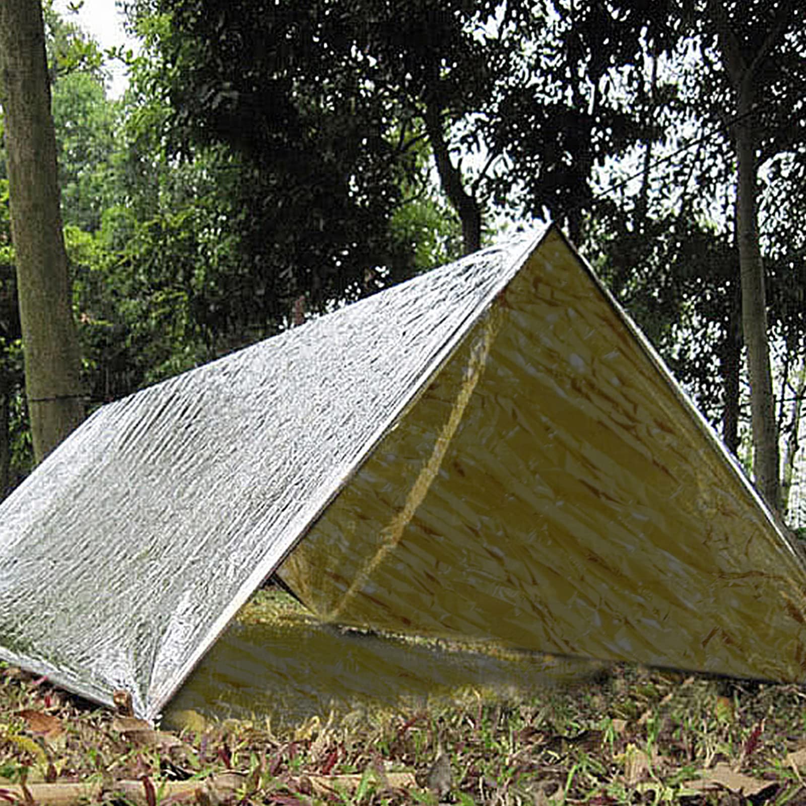 2 Piezas Mantas Térmicas de Emergencia Oro,Manta Termica Supervivencia,Manta De Rescate,la Lluvia, el Viento,para Exteriores, Senderismo, Supervivencia, Maratones(210x160cm)