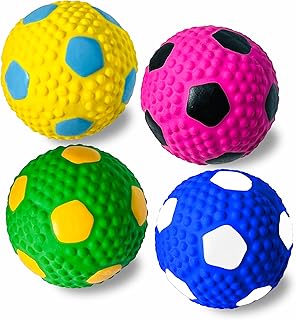 Squeaky Dog Toys for Small Dogs, 2.0 Inch Latex Squeak Dog Balls - Soft Bouncy Fetch & Chew Toys for Mini and Small Breeds Like Chihuahua, Yorkie, Poodle, Corgi