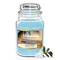 Yankee Candle Scented Candle | Candela in giara grande della Fuga al Mare | Candele a lunga combustione: fino a 150 ore | Regali perfetti per le donne