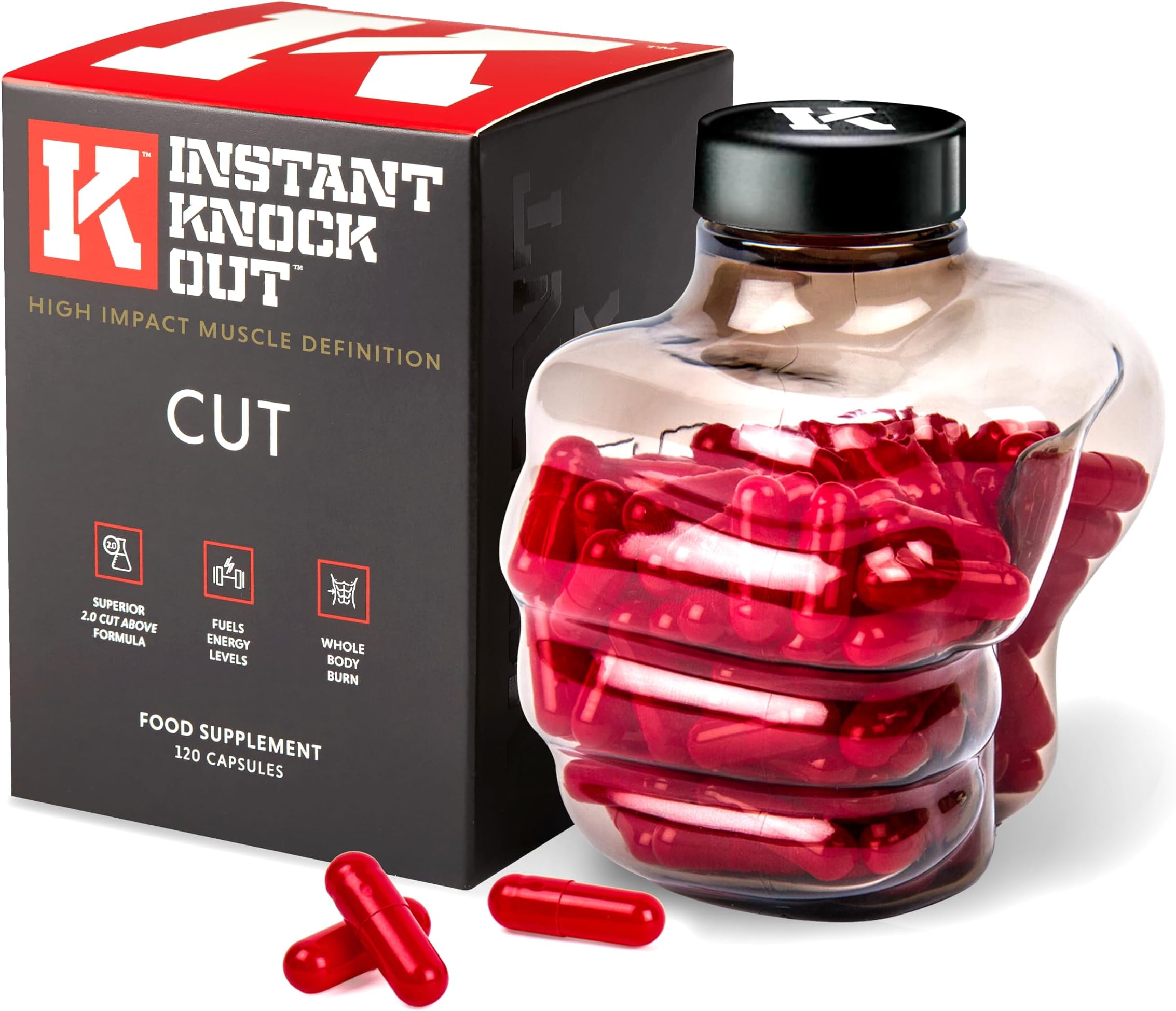 Instant Knockout - Fat Burner Weight Loss Shredding Formula - All Natural Ingredients