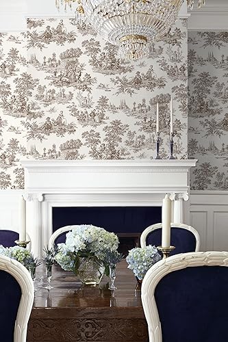 Miniatura 10 de NextWall Chateau Toile - Papel tapiz autoadhesivo (rubor)