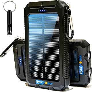 Solar Charger Power Bank 20000mAh, Portable Solar Pone Charger with Compass,Carabiner, Whistle,Flashlights,Solar Panel Cha... Price In India