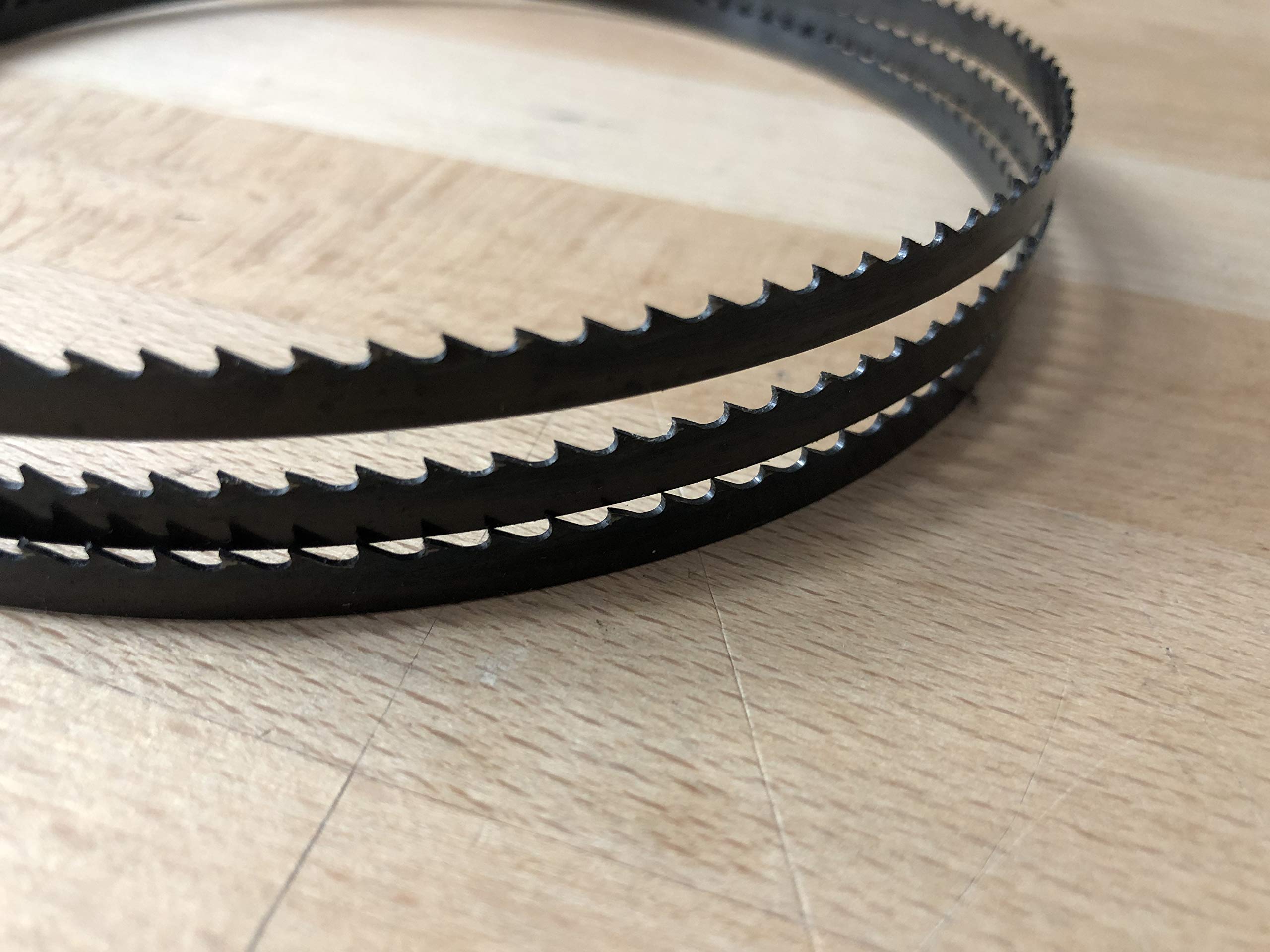Lot de 5 lames de scie à ruban 1430 mm x 6 mm x 0,65 mm 6 dents en Acier suédois pour Bois, Plastique, Métal