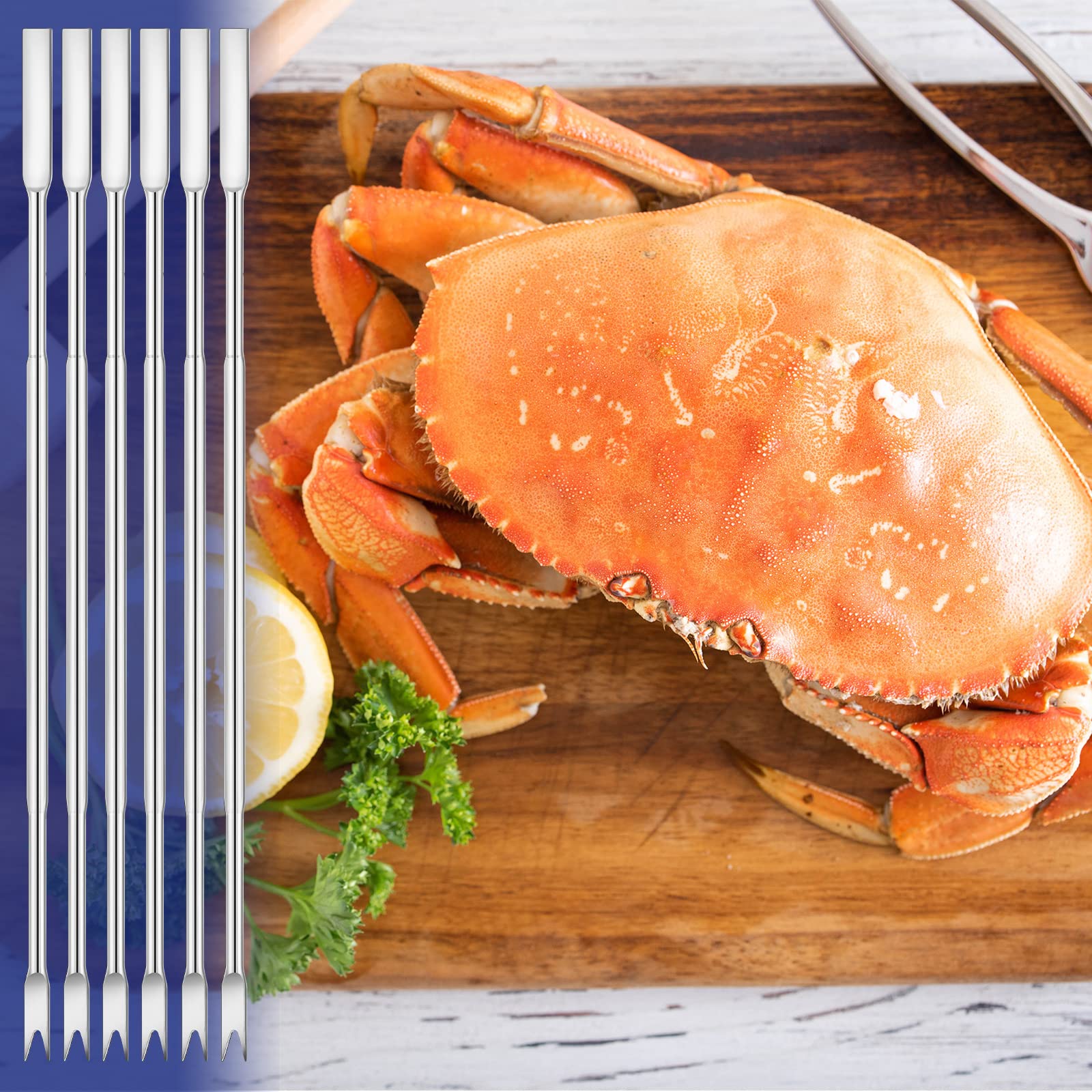 Amazon.com: Yaomiao 40 Pcs Stainless Steel Seafood Forks Set