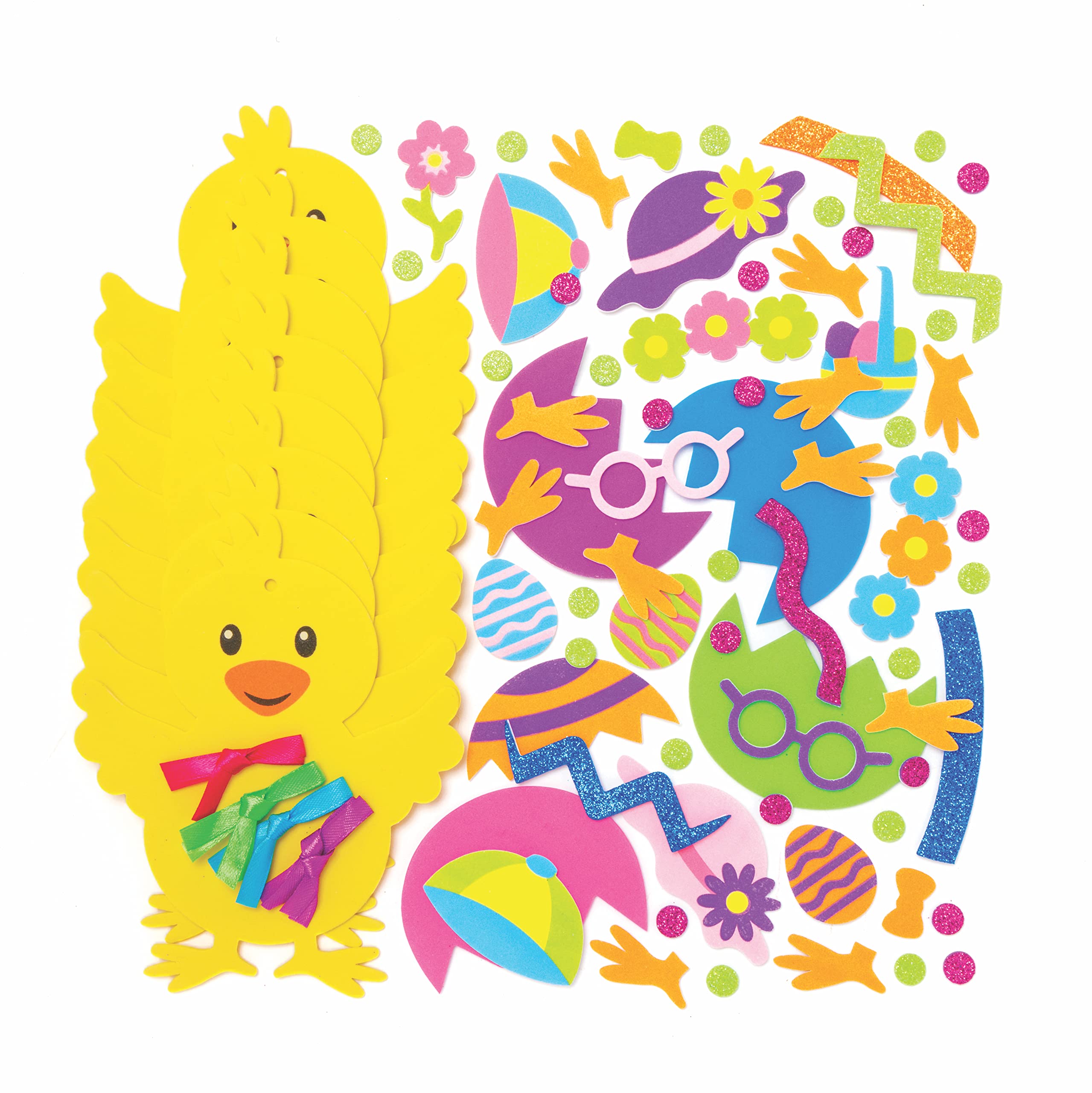 Baker Ross Corone Di Pasqua Fai Da Te: Confezione Da 8 Decorazioni In Cartoncino Da Colorare Per Bambini - 6