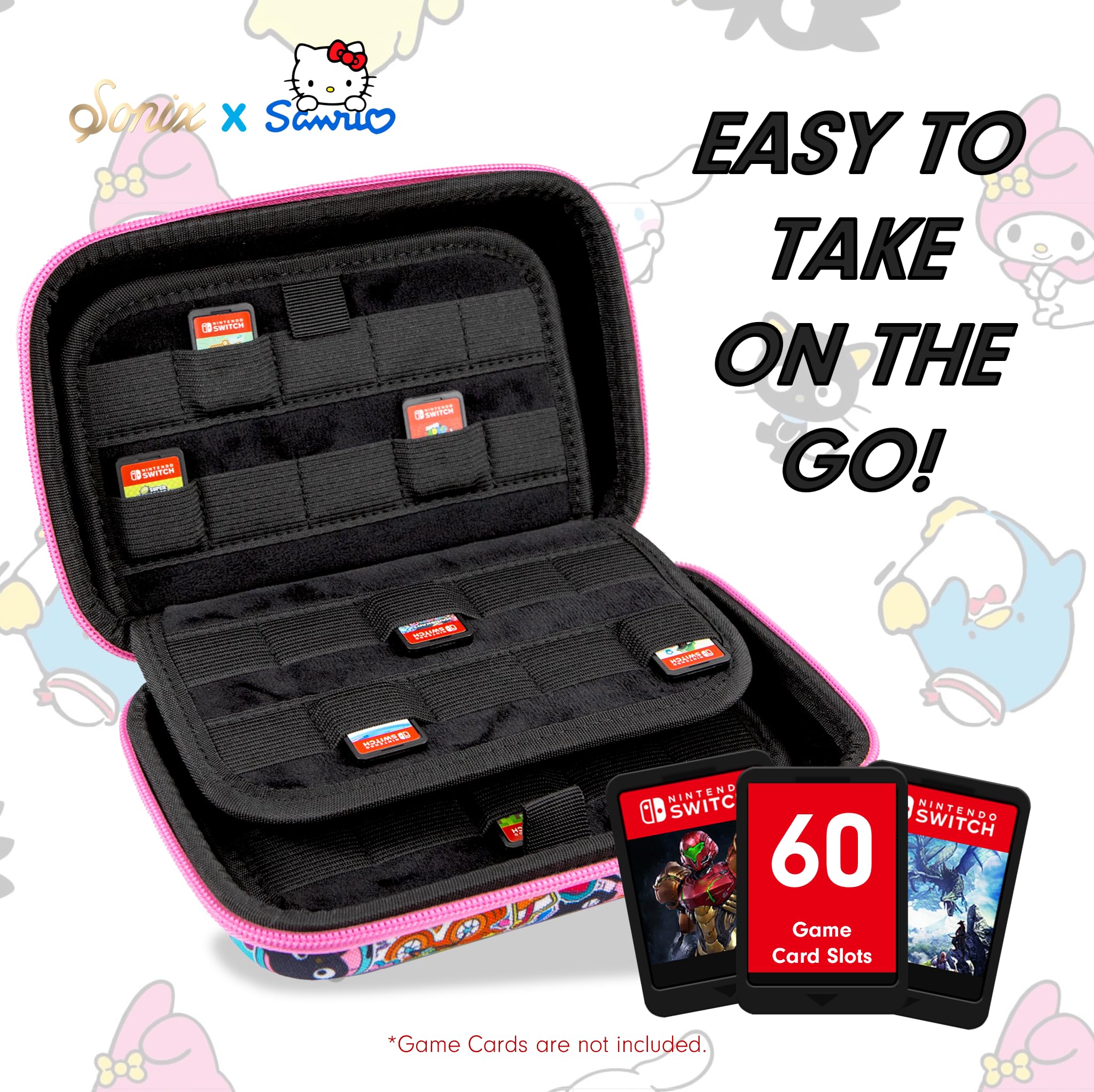 Amazon.com: Sonix x Sanrio 60 Switch Game Case | Compatible with
