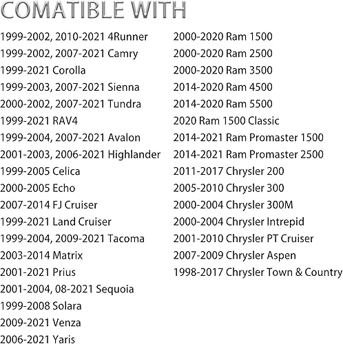 Miniatura 3 de Tapa de combustible con bloqueo, tapa de gas con bloqueo para Toyota 4Runner, Camry, Corolla, Tundra, Tacoma, Rav4, Highlander, Avalon, Sequoia,