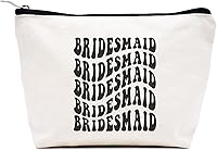 Vista 81 de LIBIHUA Bolsa de maquillaje para mujer, bolsa de cosméticos regalos para ella, bolsa de viaje femenina, Beige natural, 283-a mi increíble tía futura