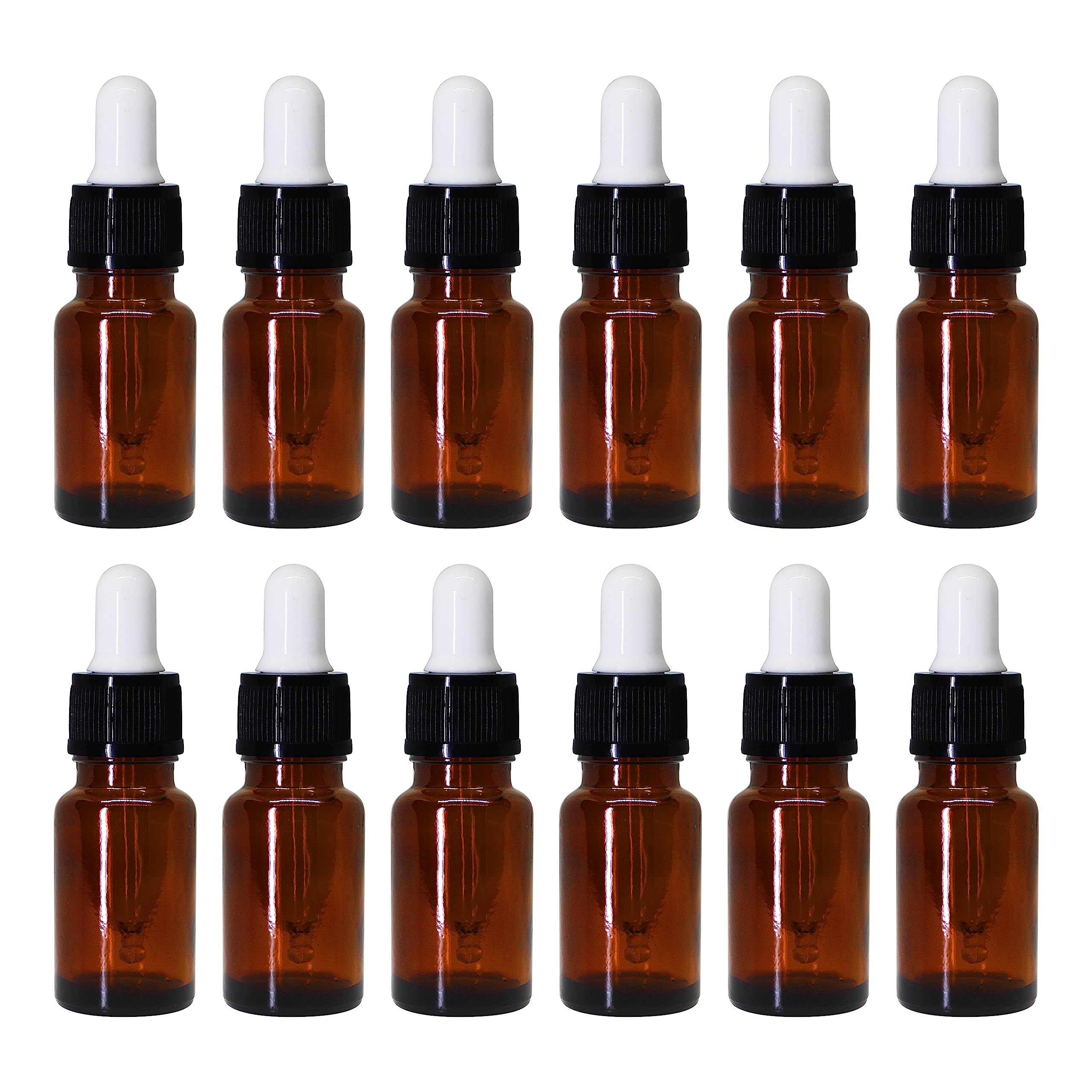 nsb herbals 10 ml Amber Round Empty Glass Bottle + Glass Dropper + Black Ring + White Silicone Teat, Refillable, Reusable, Leak Proof for Essential Oils, Blends, DIY Perfumes & Face Oil (6)-picture-42
