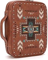 Vista 17 de Montana West - Fundas bordadas estilo occidental para la Biblia para mujeres y hombres, bolsa para llevar libros, bolsa de la iglesia, protector