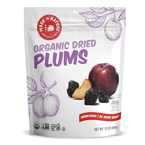 Vista 9 de Made In Nature Ciruelas secas orgánicas, 6 onzas (paquete de 6) – Snack vegano de frutas secas sin OMG
