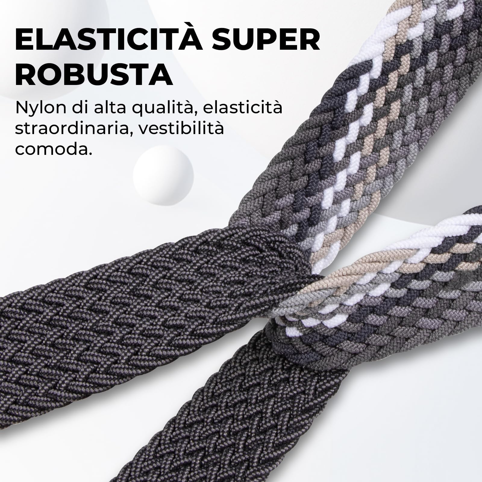 Cinturino Elastico Per Smartwatch 22mm - Sgancio Rapido, Grigio Spazio AidorMax - Foto 13