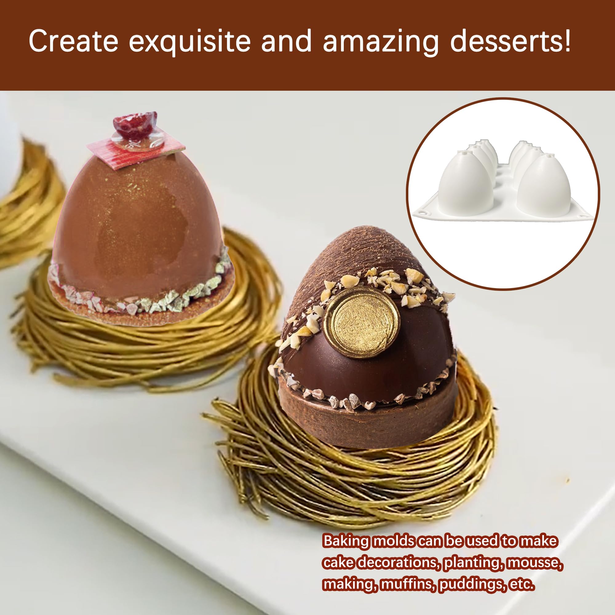 Moule Sphere Silicone, 42mm 15 Cavités Moule Demi Sphere Silicone, Moules à Chocolat Boule Ronde, pour Gâteaux Mousse de Dôme Gelée Gâteau Pudding Boule de Chocolat
