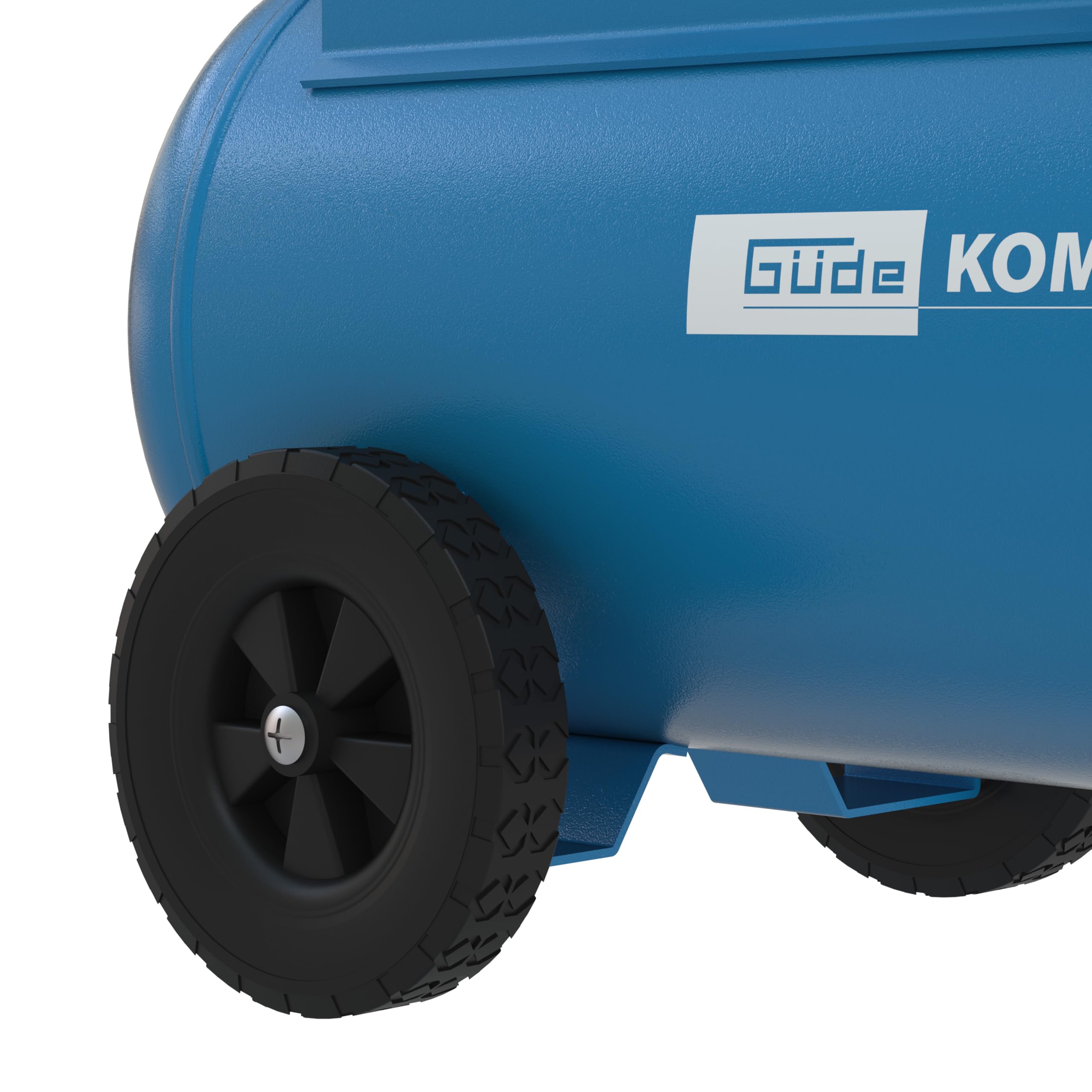 Güde Compresor de 580/10/50/400 V (2,2 kW, caldera de 50 l, agregado de 2 cilindros lubricado con aceite, transmisión por correa, máx. 10 bar, eff. Entrega. 310 l/min, reductor de presión, 2