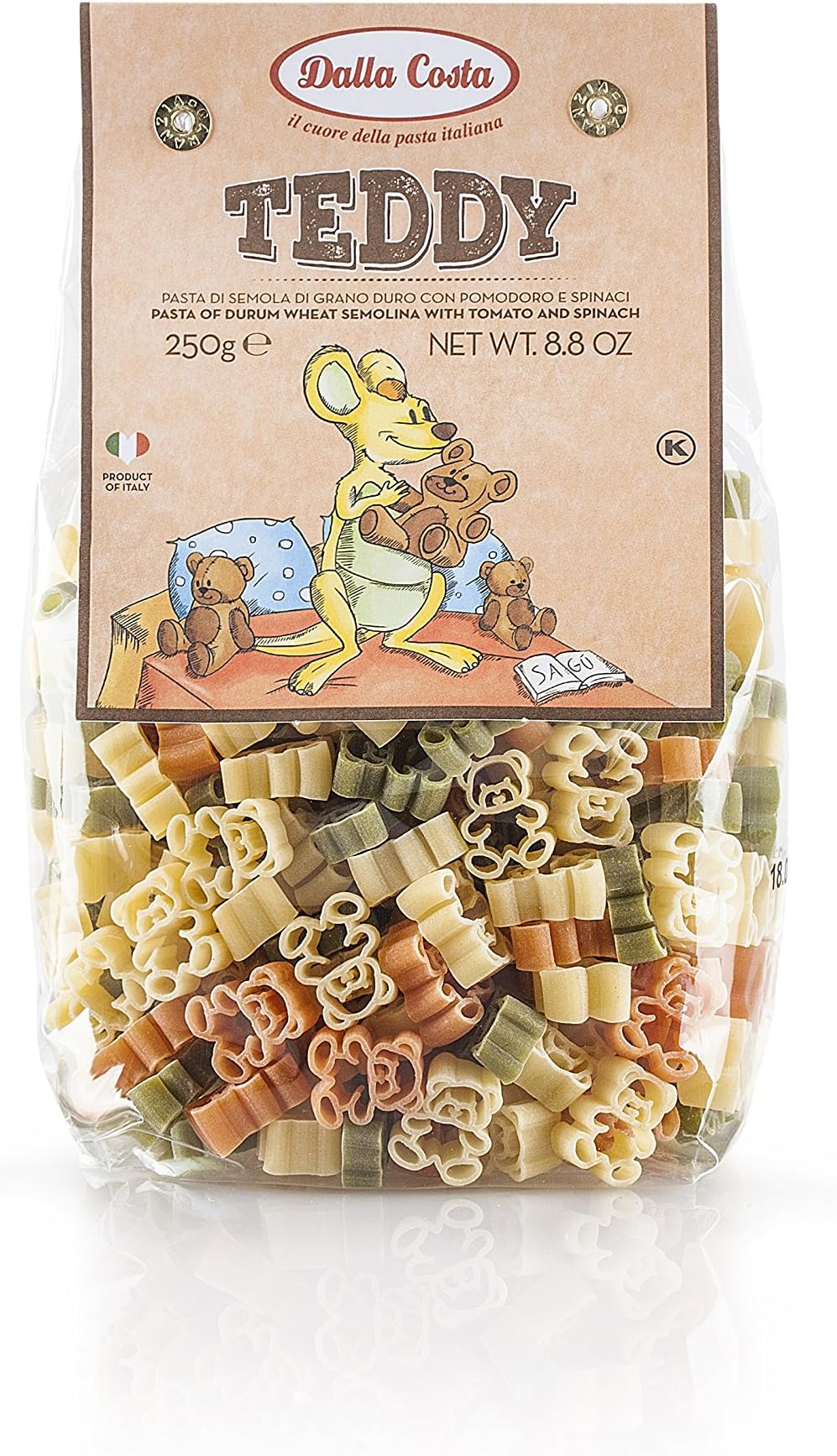 Dalla Costa Teddy Bear Shapes Pasta 250g