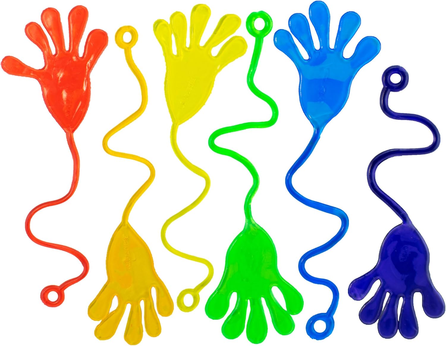 Giggle Time Large Sticky Hand Assortment (24) Pieces Carnival Prizes Sticky