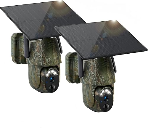 Cámaras celulares 4G LTE, tarjeta SIM incorporada, no necesita WiFi, cámara de juego activada por movimiento rápido 0.2S, alimentación en vivo 2K,