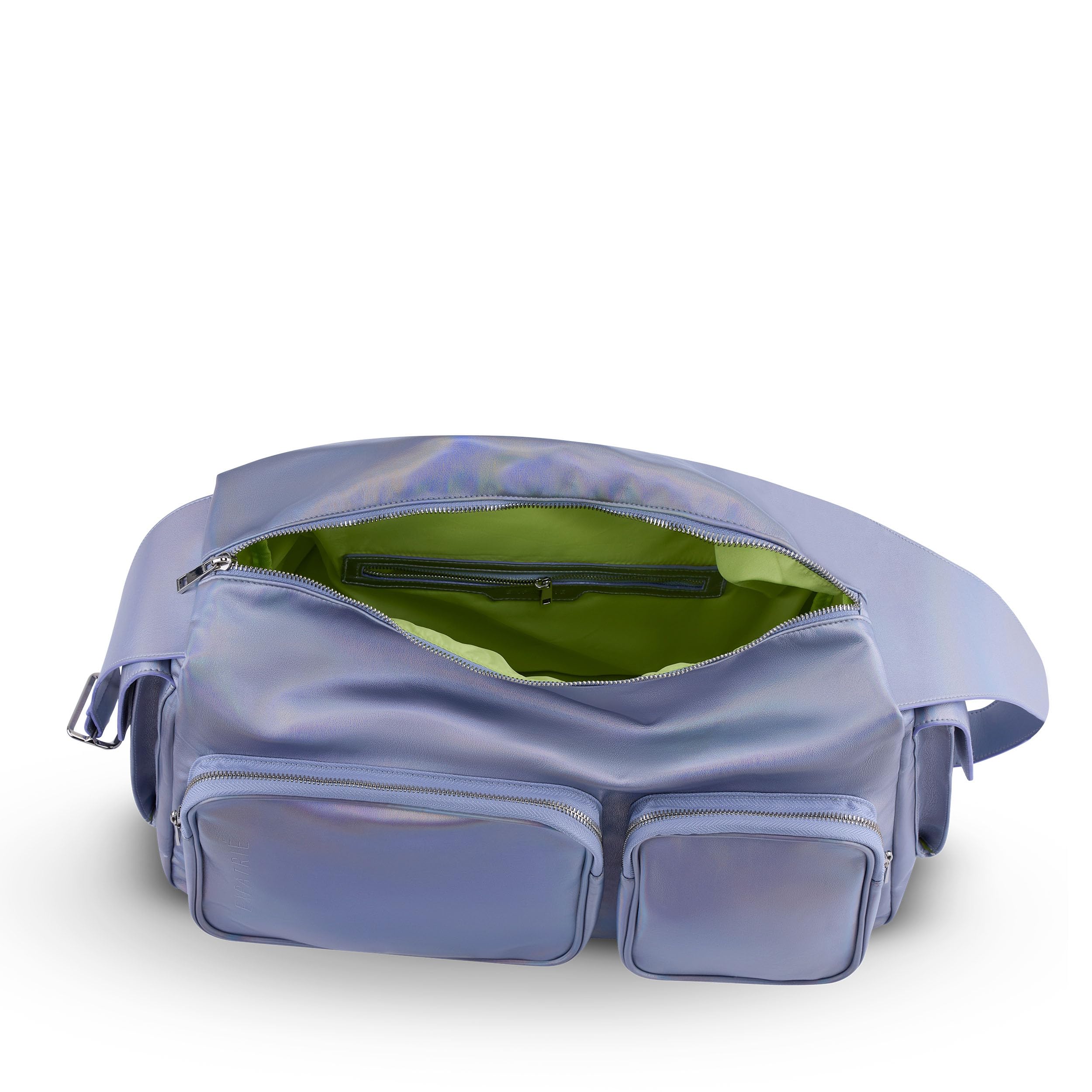 Expatrié Bolsa de Viaje Mujer Púrpura Arco Iris - Nova - Bolso de Deporte con Muchos Compartimentos - Weekender Equipaje de Mano - Bandolera Grande para Bebé, Gym, Avión y Hospital